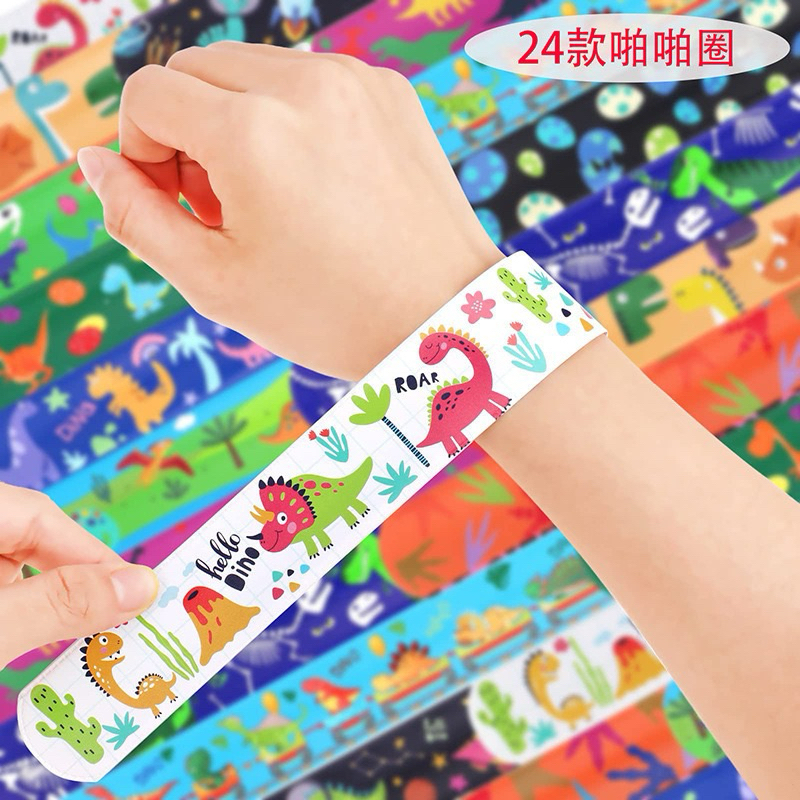 🔥พร้อมส่ง🔥 สายรัดข้อมือ สร้อยข้อมือ ไม้บรรทัด PVC ลายการ์ตูน ม้วนเองได้ ไม้บรรทัดDIY ของเล่นเด็ก