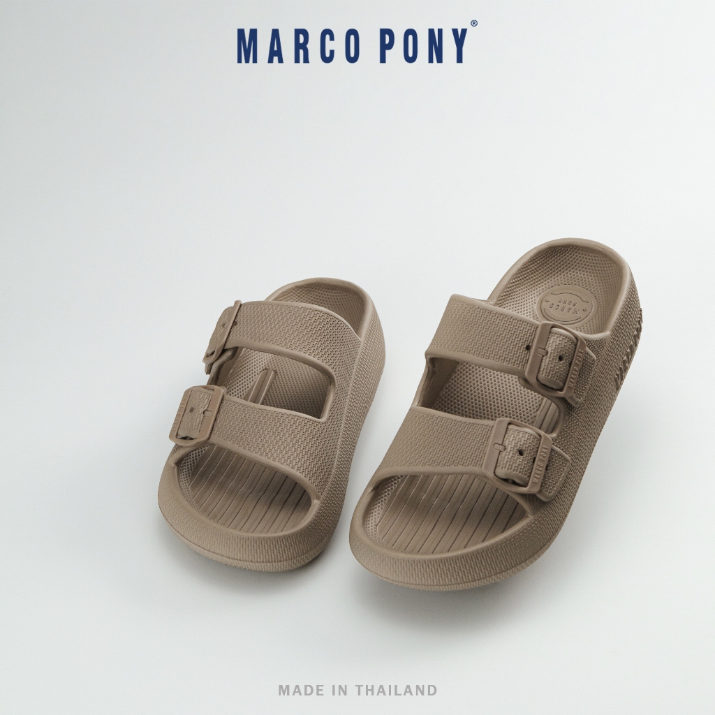 Marco Pony รองเท้า แตะ พื้น หนา สายคาดปรับระดับได้ รองเท้าแตะผู้หญิงแฟชั่น รองเท้าฟองน้ำ MH9035