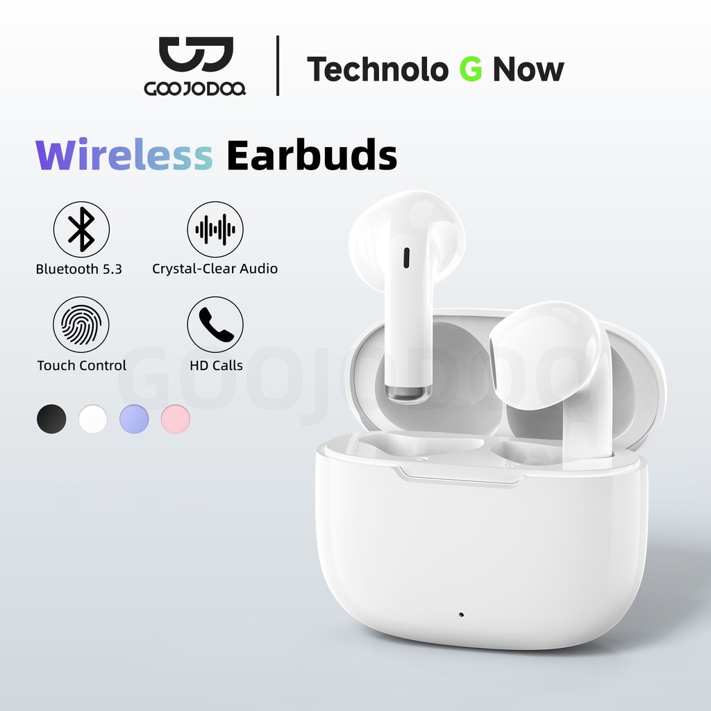 GOOJODOQ J237 หูฟัง Bluetooth 5.3 การเชื่อมต่อที่มั่นคงประสบการณ์เสียงที่ไม่หน่วงการซิงค์เสียง-วิดีโอ