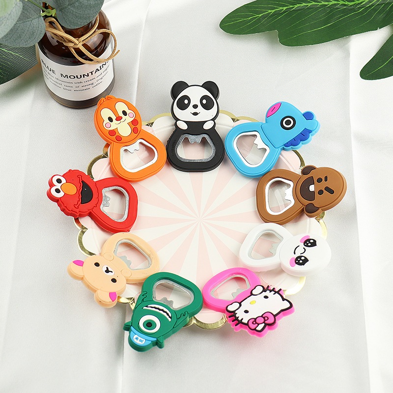 🔥พร้อมส่ง🔥*เลือกลายได้* ที่เปิดขวดแม่เหล็กลายการ์ตูน เปิดฝา ที่เปิดขวดพกพา ติดตู้เย็น ของชำร่วย