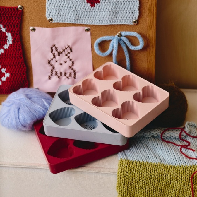 *พร้อมส่ง* hako Silicone Ice Tray : Lucky Bunny ถาดน้ำแข็งซิลิโคนรูปหัวใจ