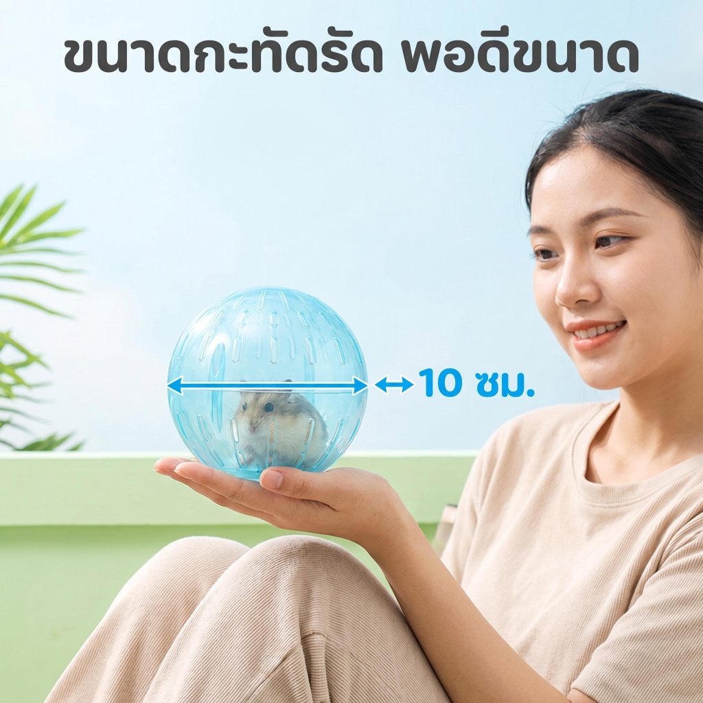 wen.W2 ลูกบอลวิ่งหนูแฮมเตอร์ ของเล่นลูกบอลแฮมเตอร์ ของใช้หนูแฮมเตอร์