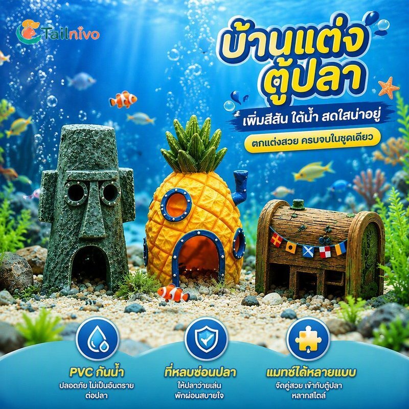 พิพิธภัณฑ์สัตว์น้ําตกแต่งพีวีซีปราสาทสับปะรดบ้านฉากใต้น้ํากุ้งปลาซ่อนทําความสะอาดง่าย