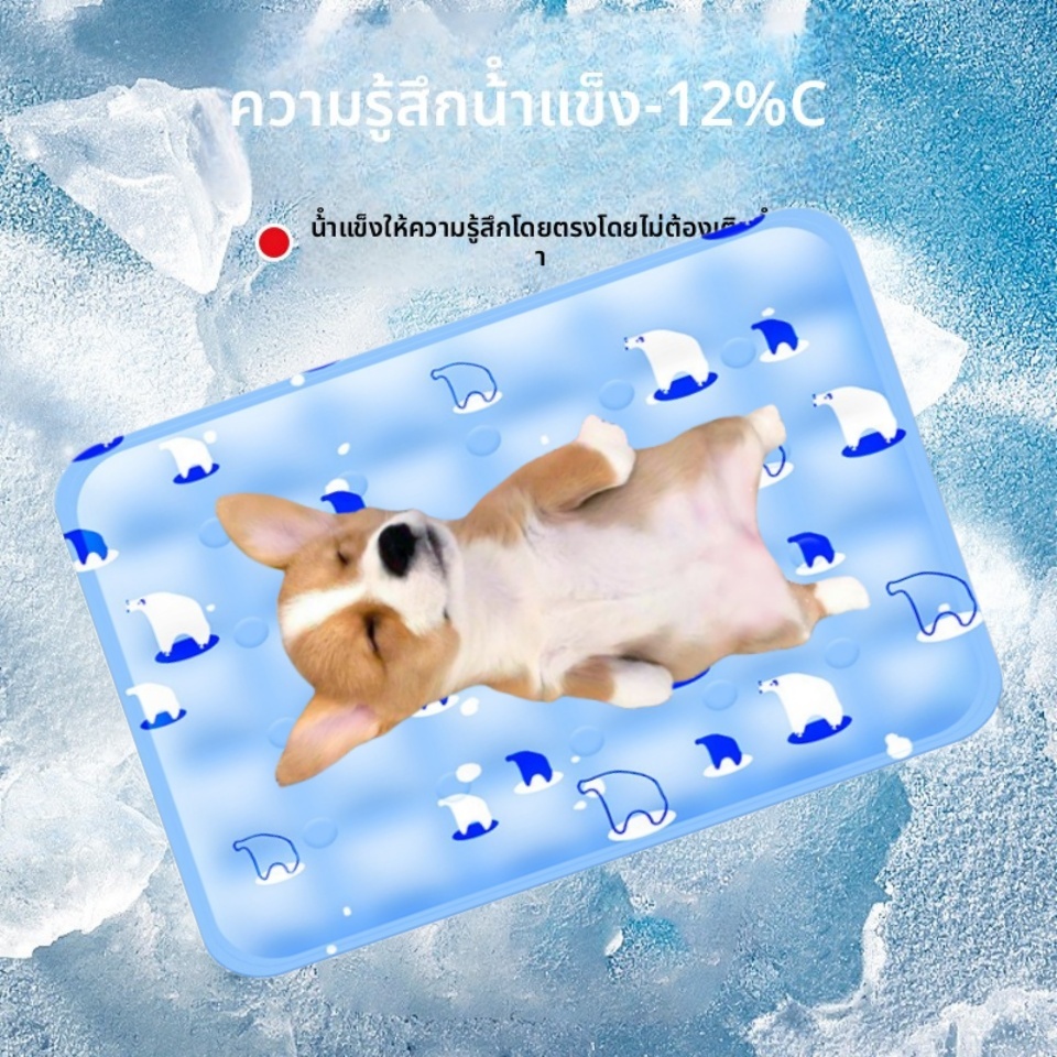 แผ่นเจลเย็นแมวสำหรับสัตว์เลี้ยง ทีนอนเจลเย็นสัตว์เลียง แผ่นเจูลเย็น ทีนอนเย็น เบาะ เย็นแมว แผ่นทำความเย็น สำหรับสัตว์เลี